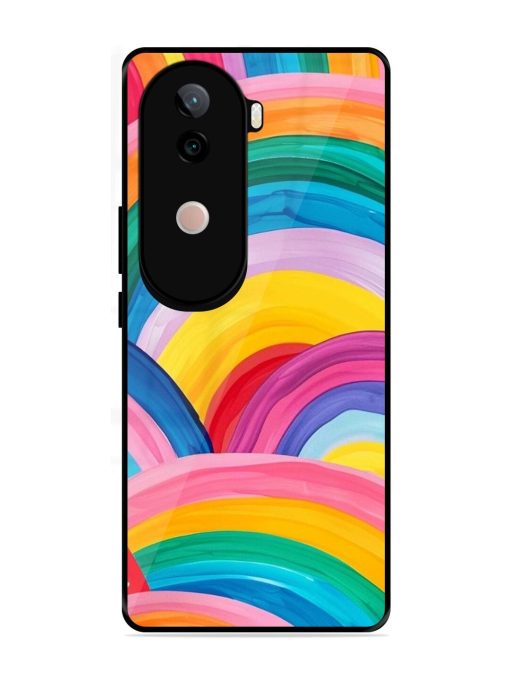 Rainbow Symphony Glossy Soft Edge Case for Vivo V40E (5G)