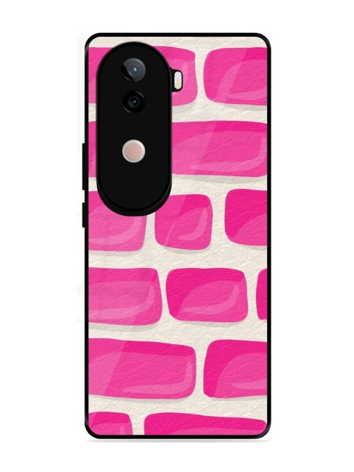 Pink Brick Wall Glossy Soft Edge Case for Vivo V40E (5G)