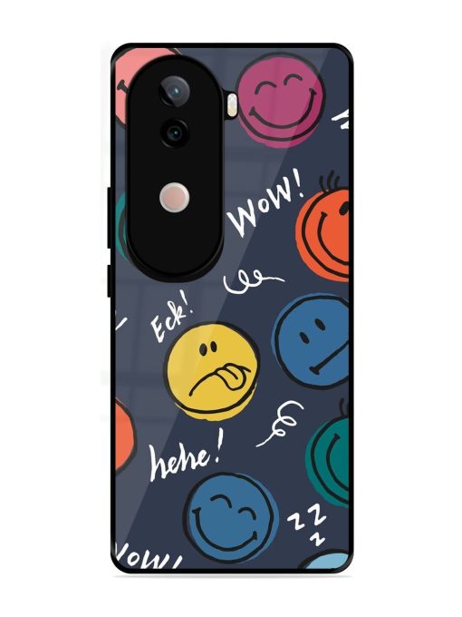 Emoticon Parade Glossy Soft Edge Case for Vivo V40E (5G)