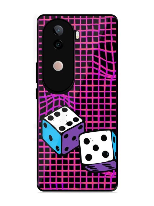 Glitched Dice Glossy Soft Edge Case for Vivo V40E (5G)