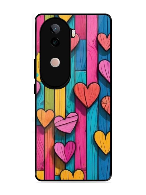 Rainbow Of Hearts Glossy Soft Edge Case for Vivo V40E (5G)