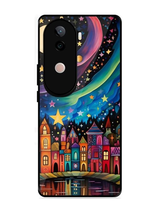 Starlit Village Glossy Soft Edge Case for Vivo V40E (5G)