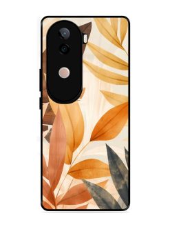 Earthy Elegance Glossy Soft Edge Case for Vivo V40E (5G)