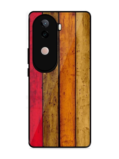 Colorful Woodgrain Glossy Soft Edge Case for Vivo V40E (5G)