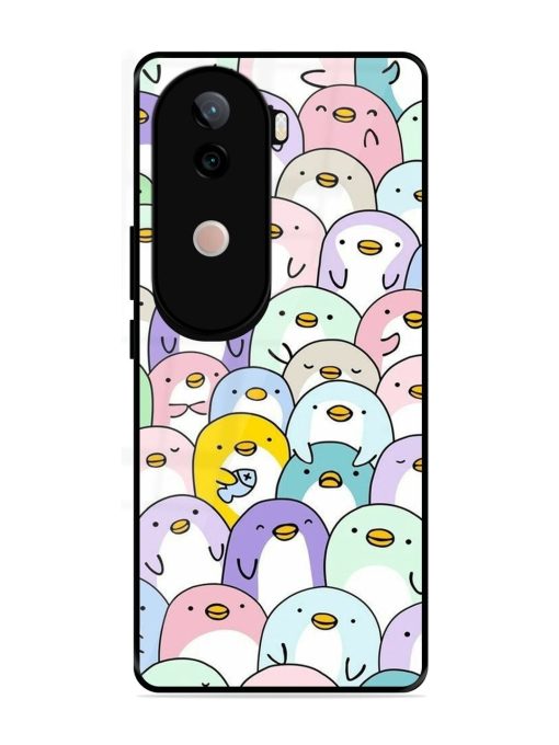 Penguin Party Glossy Soft Edge Case for Vivo V40E (5G)