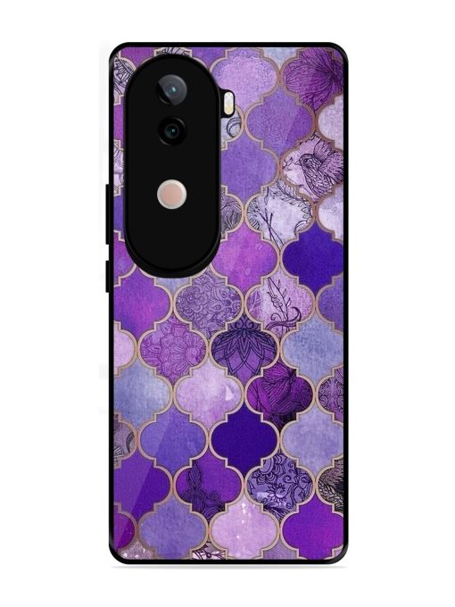 Purple Mosaic Magic Glossy Soft Edge Case for Vivo V40E (5G)
