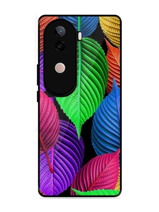 Rainbow Leaf Symphony Glossy Soft Edge Case for Vivo V40E (5G)