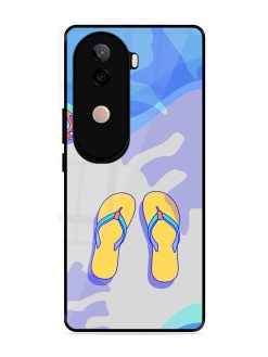 Sandy Toes And Salty Seas Glossy Soft Edge Case for Vivo V40E (5G)