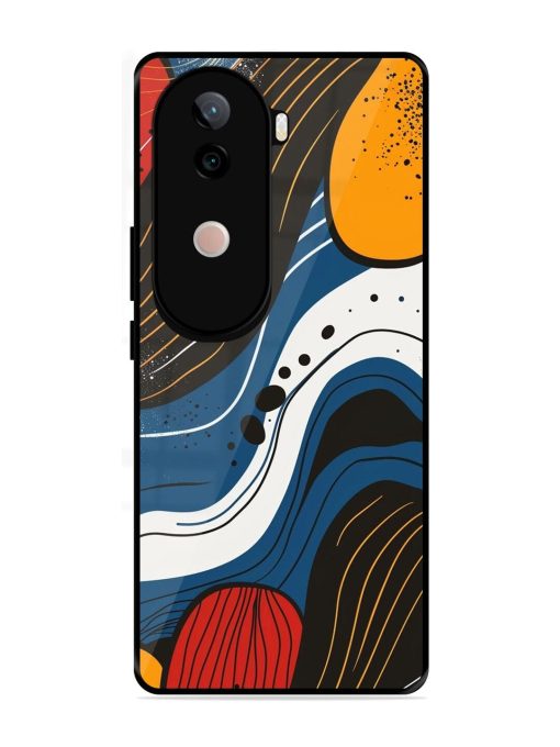 Abstract Expression Glossy Soft Edge Case for Vivo V40E (5G)