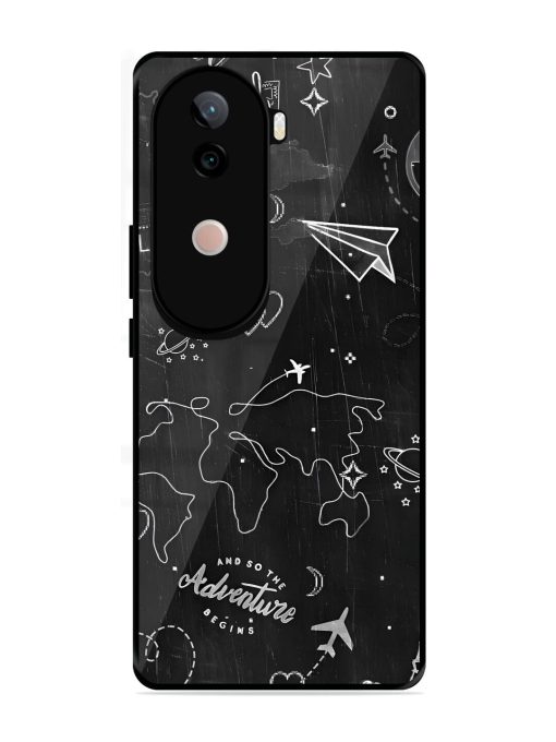 Wanderlust Sketchbook Glossy Soft Edge Case for Vivo V40E (5G)