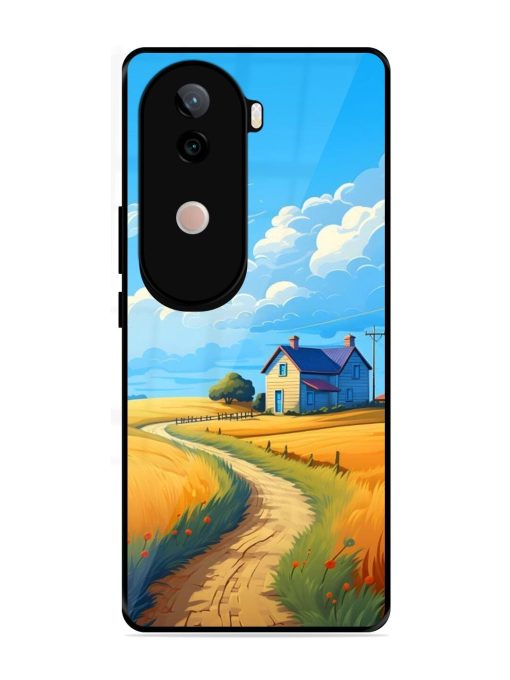 Countryside Cottage Glossy Soft Edge Case for Vivo V40E (5G)
