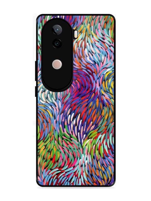 Vibrant Waves Glossy Soft Edge Case for Vivo V40E (5G)