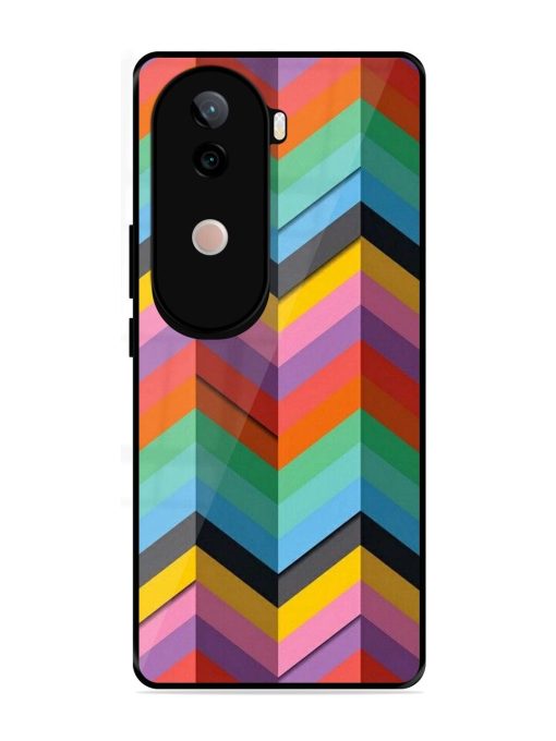 Colorful Zigzag Glossy Soft Edge Case for Vivo V40E (5G)