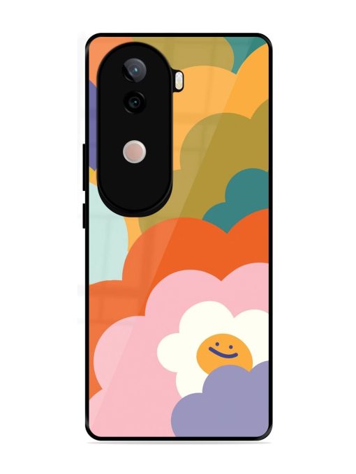 Happy Flower Power Glossy Soft Edge Case for Vivo V40E (5G)