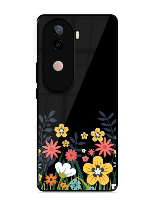 Floral Night Sky Glossy Soft Edge Case for Vivo V40E (5G)