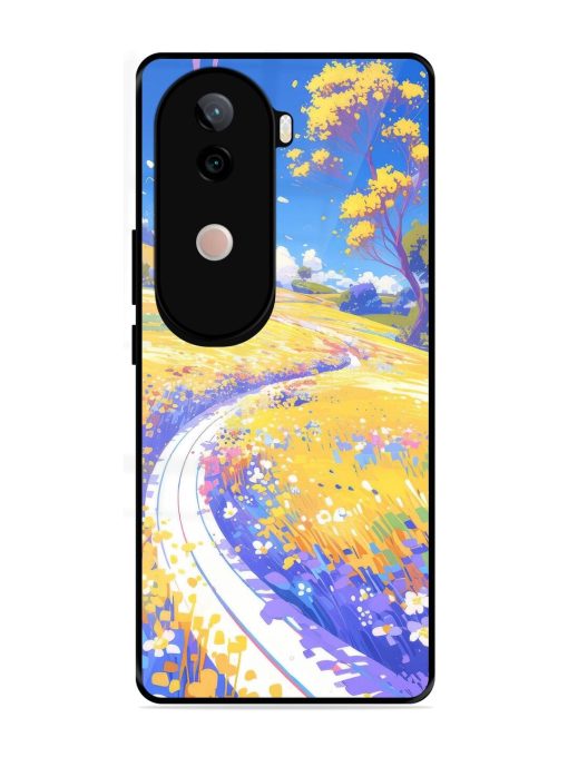 Vibrant Spring Meadow Glossy Soft Edge Case for Vivo V40E (5G)