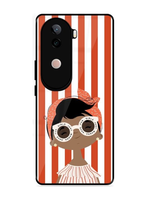 Girls Just Wanna Have Fun Glossy Soft Edge Case for Vivo V40E (5G)