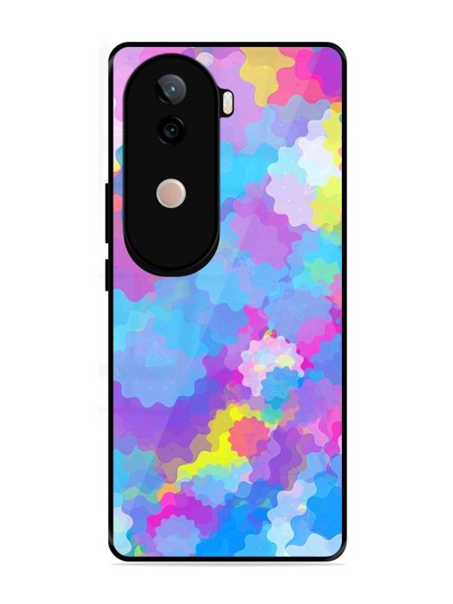 Psychedelic Cloud Burst Glossy Soft Edge Case for Vivo V40E (5G)