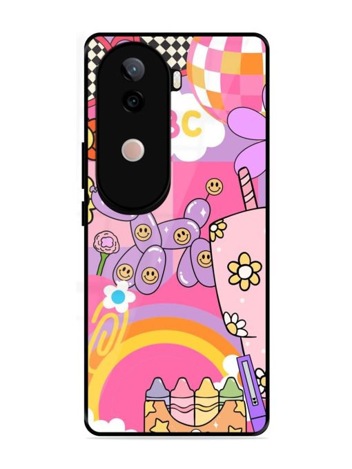 Whimsical Y2K Chaos Glossy Soft Edge Case for Vivo V40E (5G)