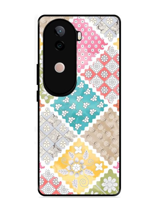Patchwork Dreamscape Glossy Soft Edge Case for Vivo V40E (5G)