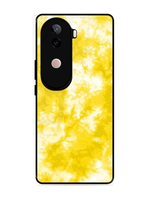 Golden Tie-Dye Twirl Glossy Soft Edge Case for Vivo V40E (5G)