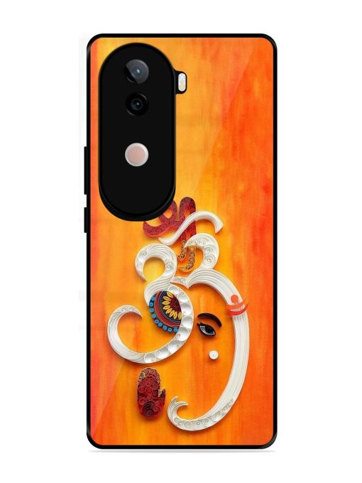Ganesha In Quilling Art Glossy Soft Edge Case for Vivo V40E (5G)