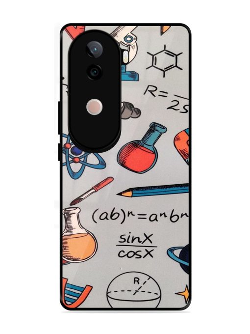 Science Doodle Delight Glossy Soft Edge Case for Vivo V40E (5G)