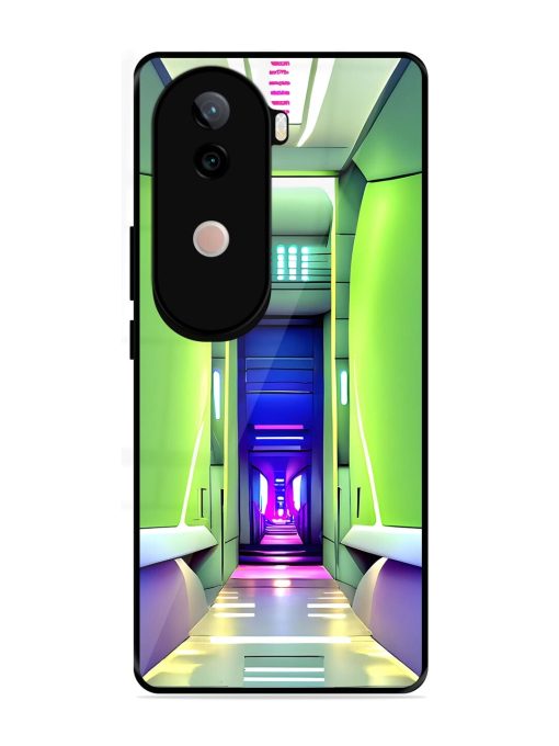 Neon Corridor Glossy Soft Edge Case for Vivo V40E (5G)
