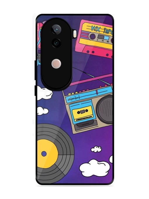Retro Vibes Glossy Soft Edge Case for Vivo V40E (5G)
