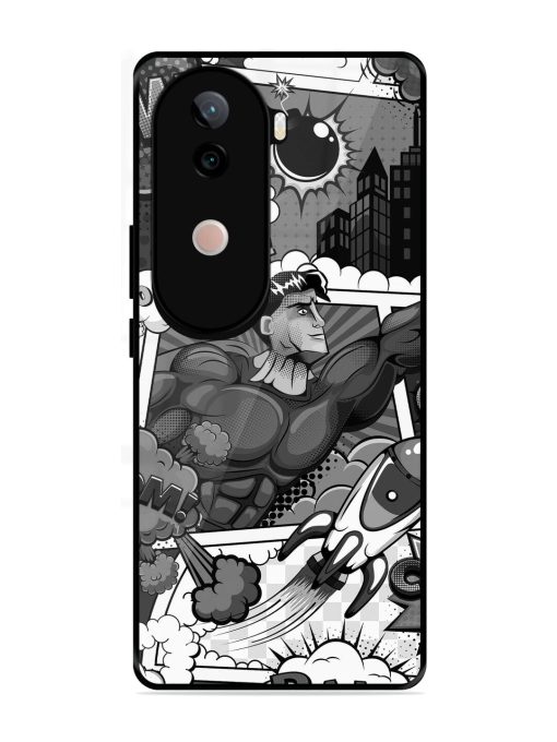 Comic Book Chaos Glossy Soft Edge Case for Vivo V40E (5G)