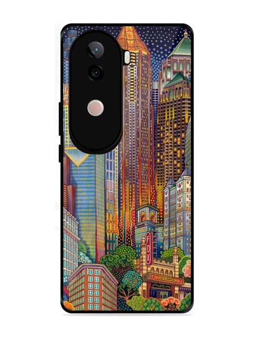 Neon Nightscape Glossy Soft Edge Case for Vivo V40E (5G)