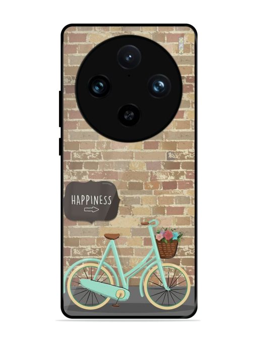 Pedaling Towards Happiness Glossy Soft Edge Case for Vivo X100 Pro (5G)