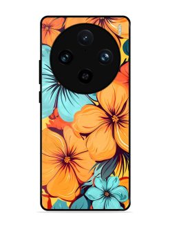 Tropical Bloom Glossy Soft Edge Case for Vivo X100 Pro (5G)