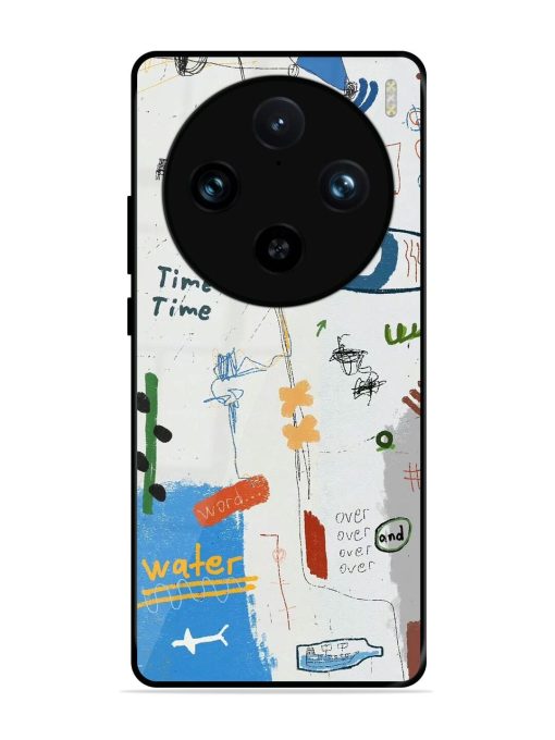 Mind Map Madness Glossy Soft Edge Case for Vivo X100 Pro (5G)