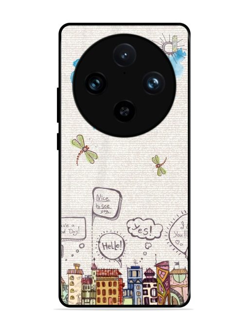 Doodle City Glossy Soft Edge Case for Vivo X100 Pro (5G)