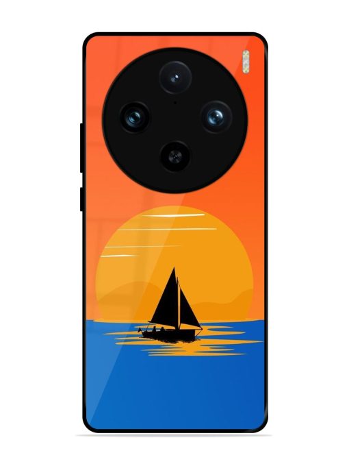 Sunset Sail Glossy Soft Edge Case for Vivo X100 Pro (5G)