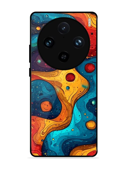 Cosmic Swirl Glossy Soft Edge Case for Vivo X100 Pro (5G)