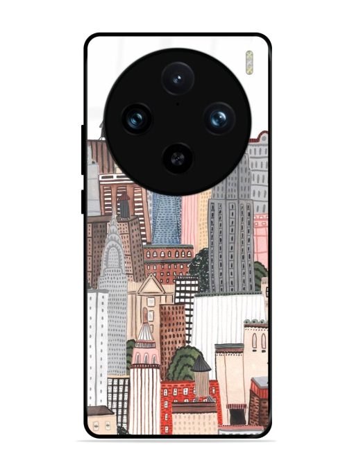 Cityscape Dreams Glossy Soft Edge Case for Vivo X100 Pro (5G)