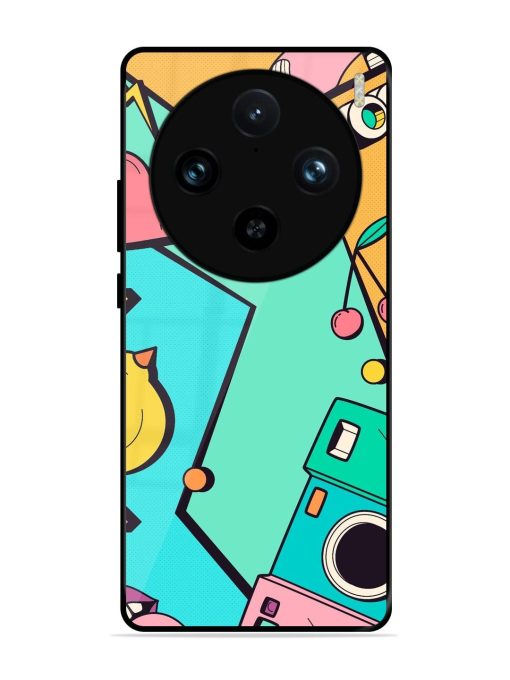 Retro Remix Glossy Soft Edge Case for Vivo X100 Pro (5G)