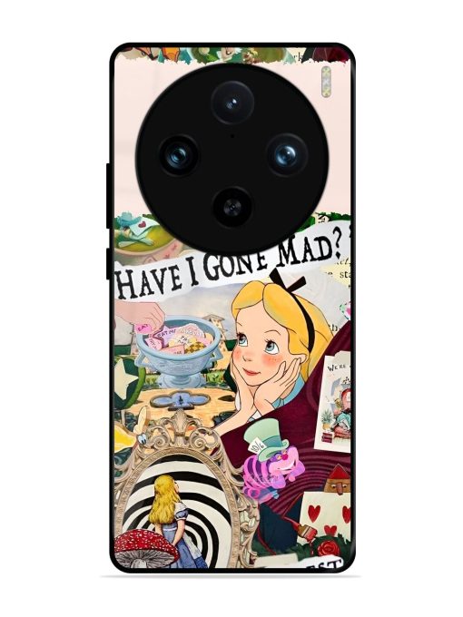 Mad Hatter'S Collage Glossy Soft Edge Case for Vivo X100 Pro (5G)
