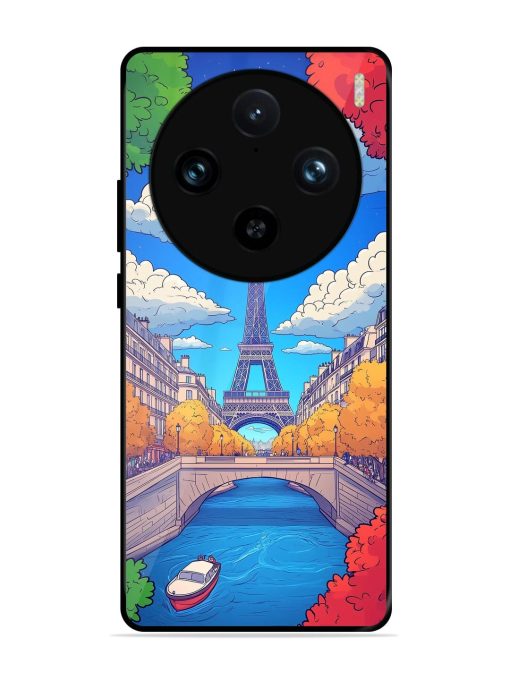 Parisian Panorama Glossy Soft Edge Case for Vivo X100 Pro (5G)