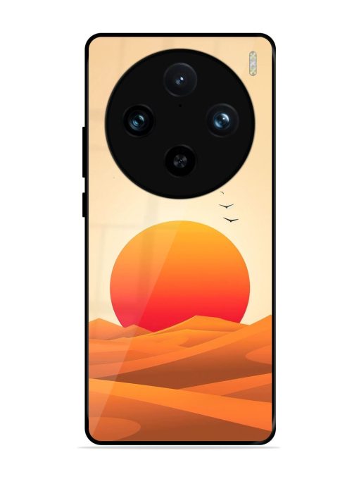 Desert Sunset Glossy Soft Edge Case for Vivo X100 Pro (5G)