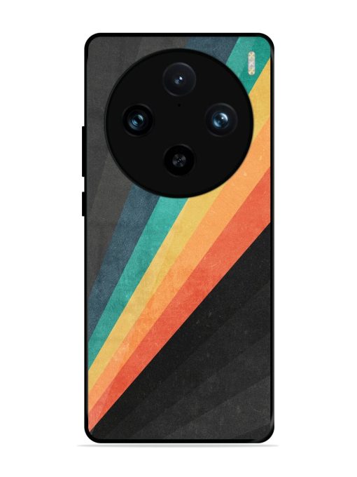 Retro Spectrum Glossy Soft Edge Case for Vivo X100 Pro (5G)