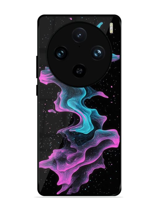 Cosmic Currents Glossy Soft Edge Case for Vivo X100 Pro (5G)