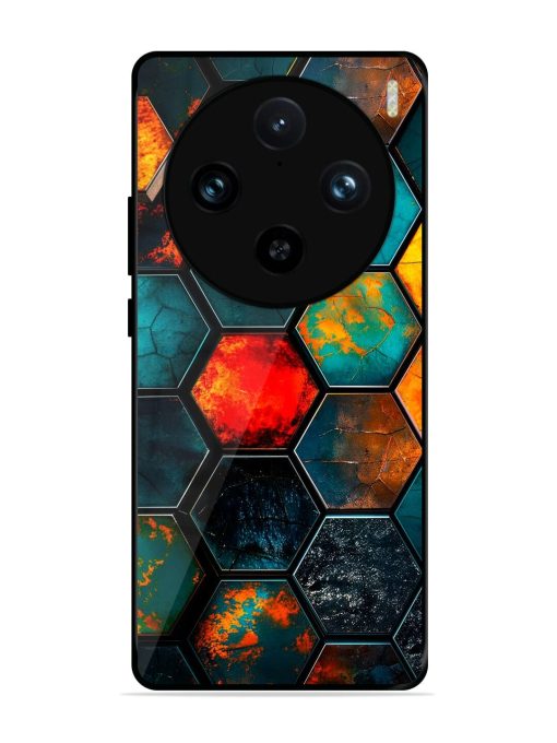 Hexagon Hive Glossy Soft Edge Case for Vivo X100 Pro (5G)