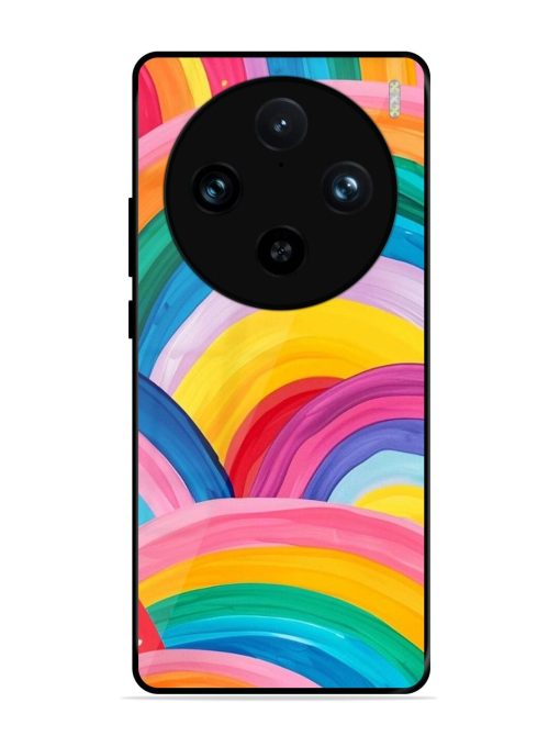 Rainbow Symphony Glossy Soft Edge Case for Vivo X100 Pro (5G)