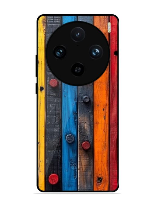 Rainbow Plank Glossy Soft Edge Case for Vivo X100 Pro (5G)