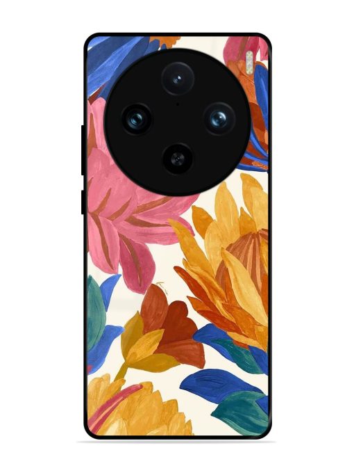 Blooming Tapestry Glossy Soft Edge Case for Vivo X100 Pro (5G)