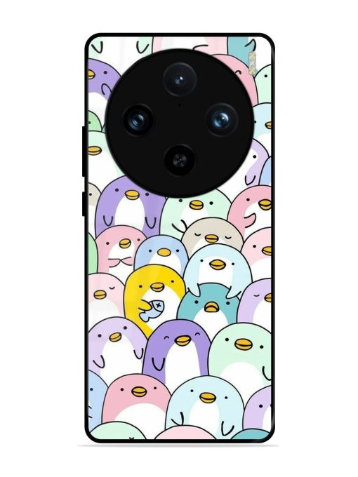 Penguin Party Glossy Soft Edge Case for Vivo X100 Pro (5G)