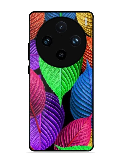 Rainbow Leaf Symphony Glossy Soft Edge Case for Vivo X100 Pro (5G)